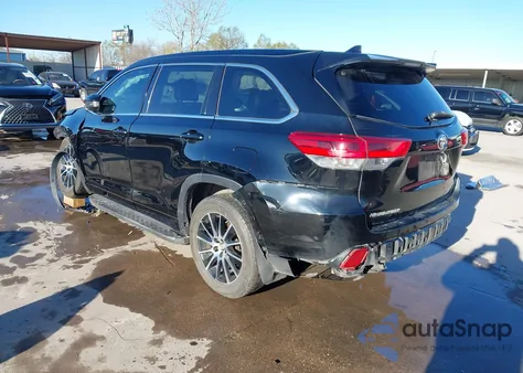 2017 Toyota Highlander Se z USA, uszkodzony, nr VIN 5TDKZRFH0HS509711